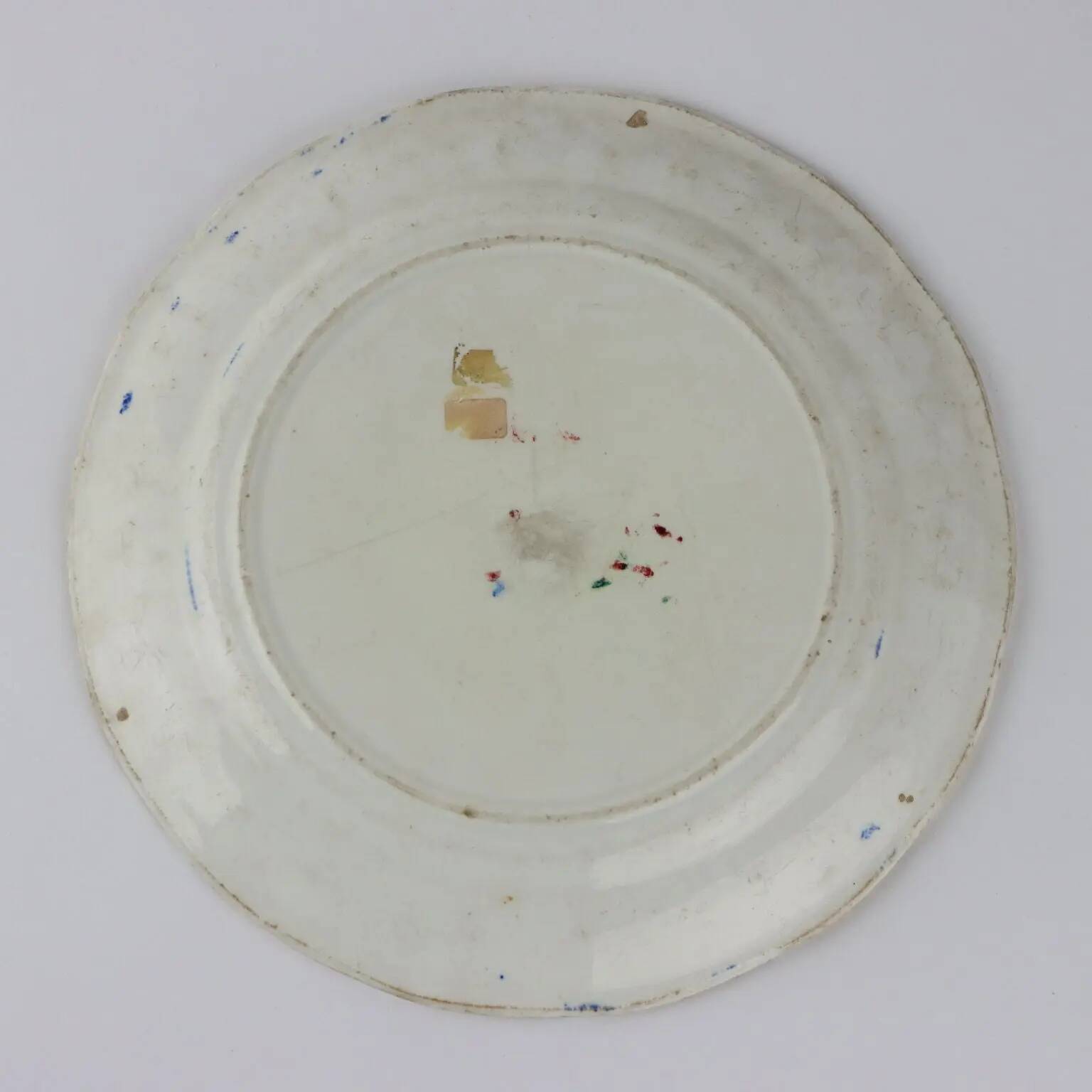 Antique ceramic plate from Mondovì, Italy, 19th century
