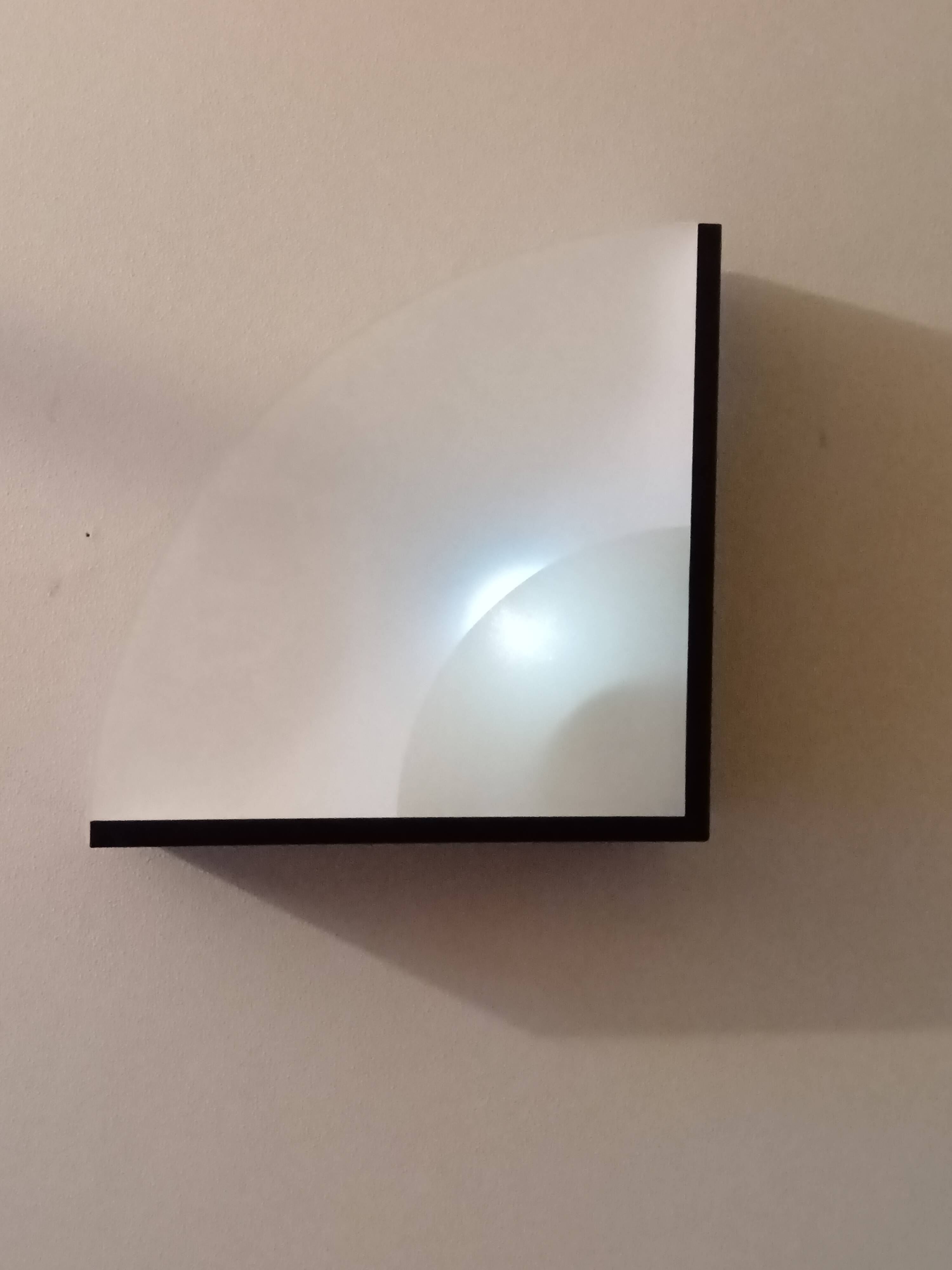 2 triangular wall lights 1980
