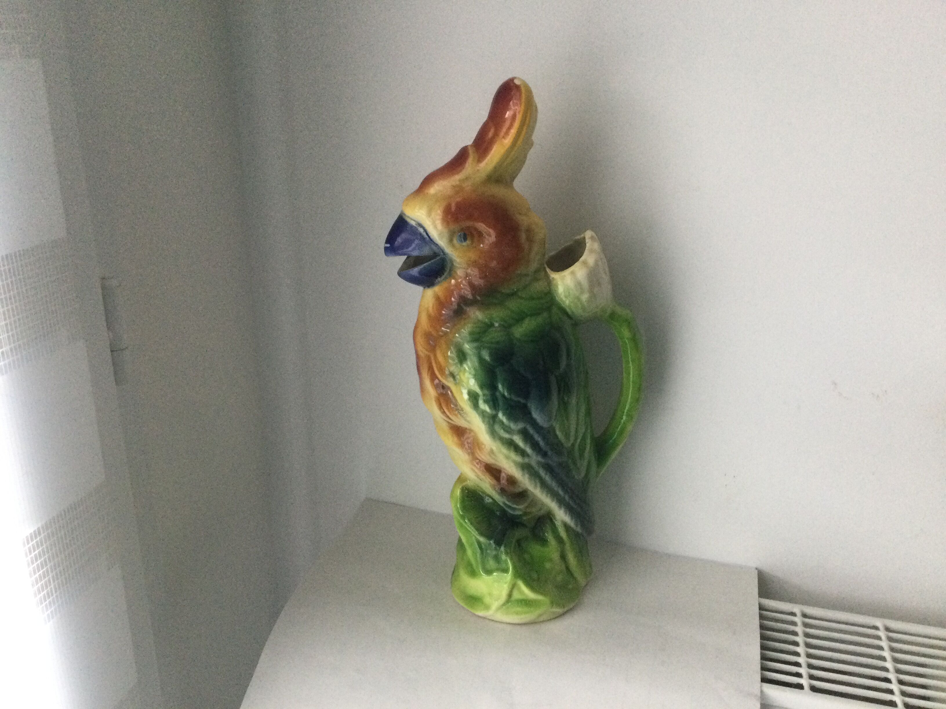 Parrot pitcher in Slip