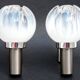 Pair of wall lamps Mazzega opalescent Murano Italy