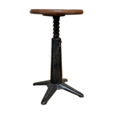 Tabouret Singer réglable  en fonte 1930