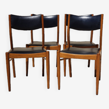 4 chaises vintage années 50/60