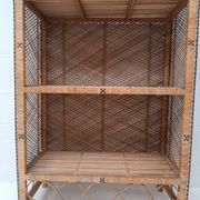 Vintage rattan shelf