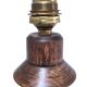 XL turned wooden lamp base H.47 cm 1950s design