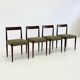 Set of 4 Lübke dining chairs with rosewood