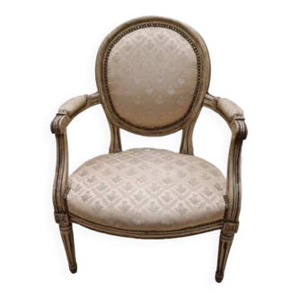 Fauteuil médaillon de style Louis XVI