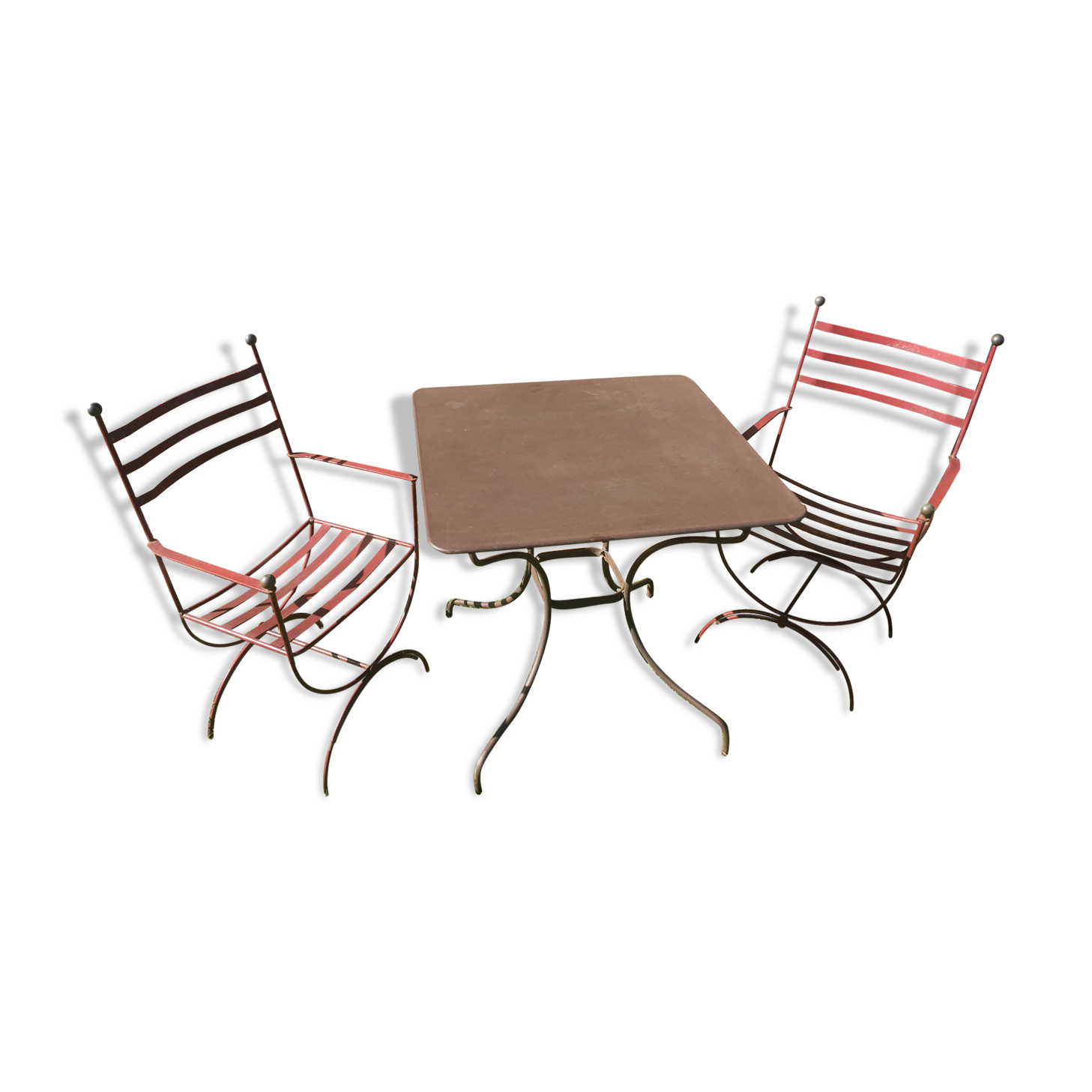 Wrought iron garden set