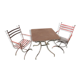 Ensemble de jardin en fer forgé