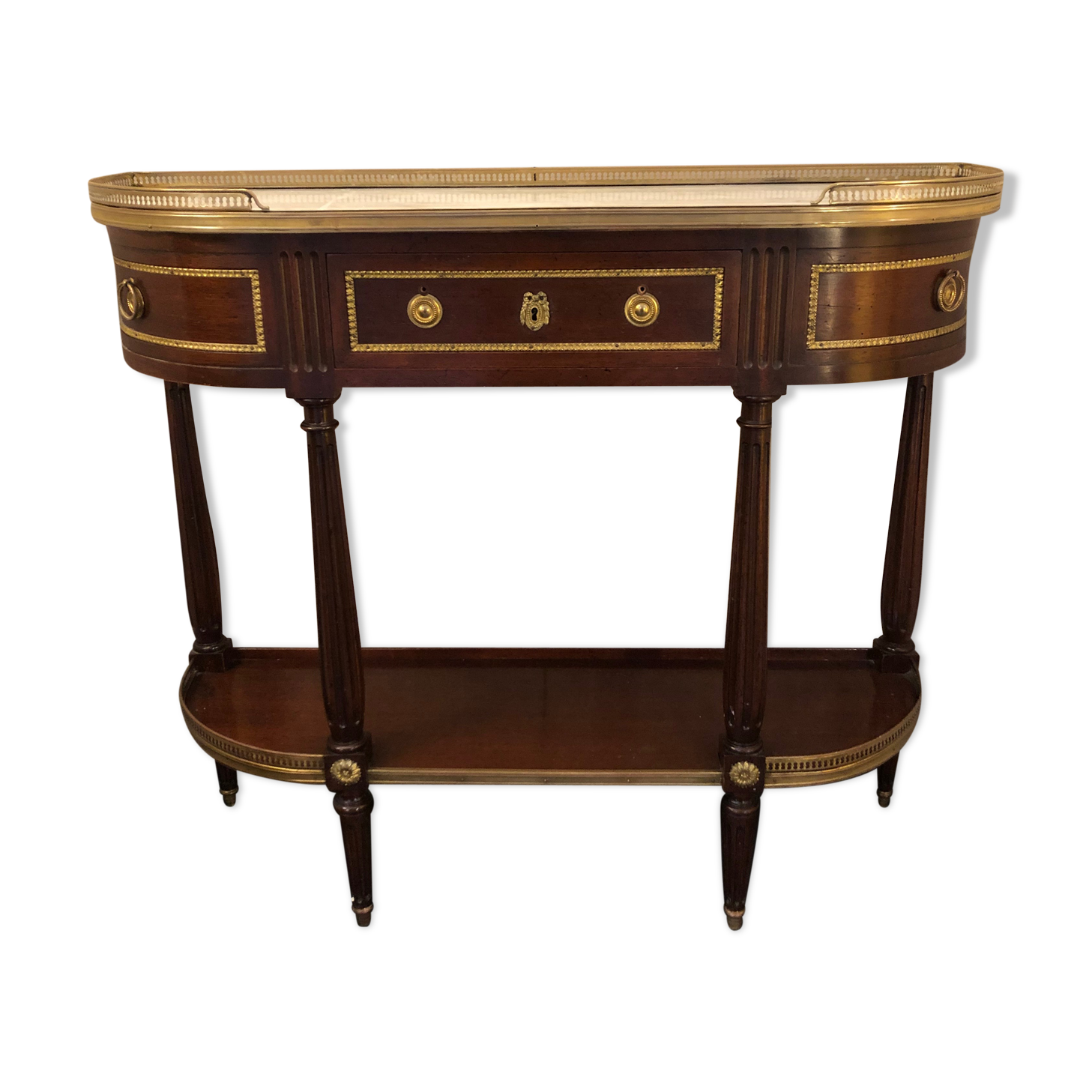 Louis XVI-style mahogany console