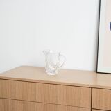 Crystal jug, Italian design, 1970s, made in Italy