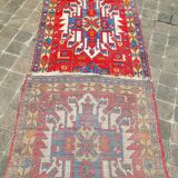 Tapis de couloir galerie fait main persan vintage hamadan 296 x 103