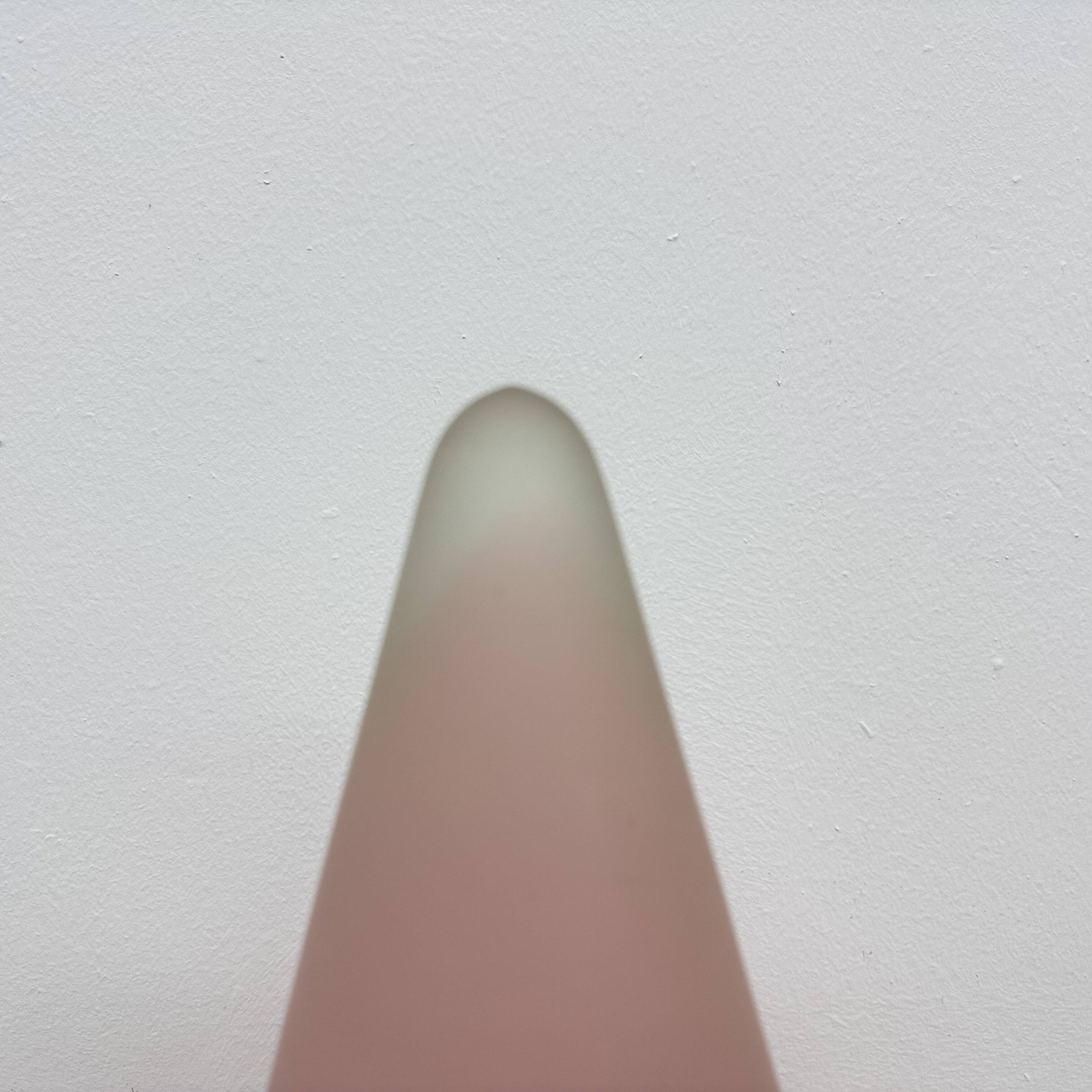 Matte Pink glass SCE Teepee table lamp , 1970’s , France