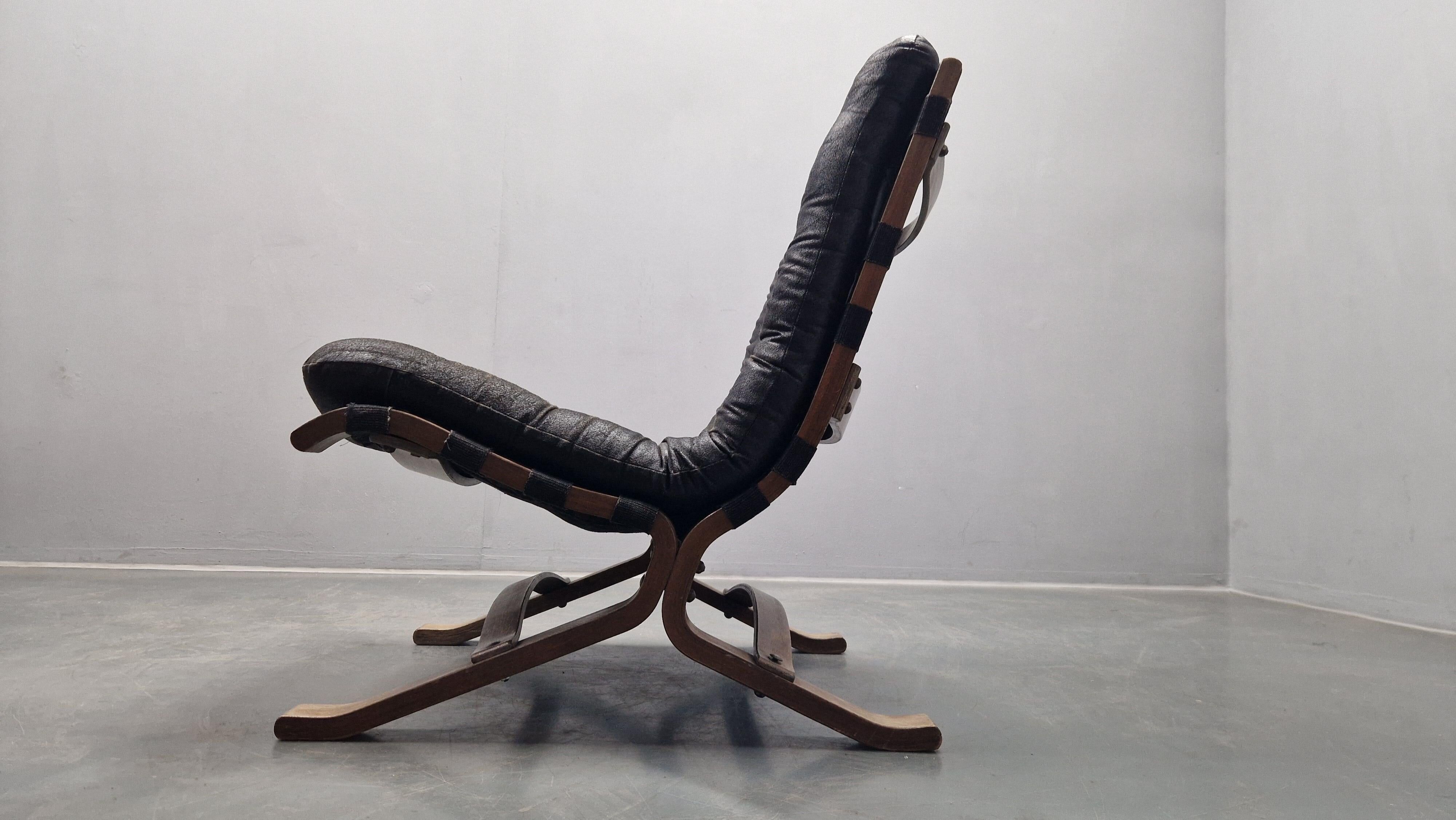 Very rare mid-century lounge chair Siesta, Westnofa, Norway, 1960s