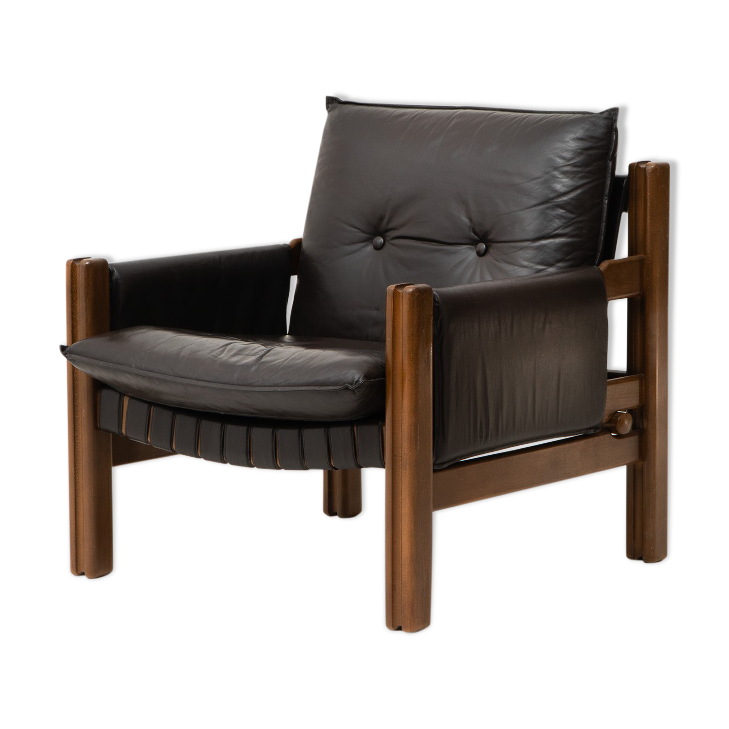 Leather armchair by Ton