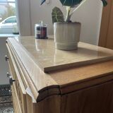 Antique carved wooden chest of drawers