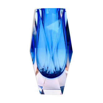 Vase Sommerso Murano design Luigi Mandruzzato, 60s