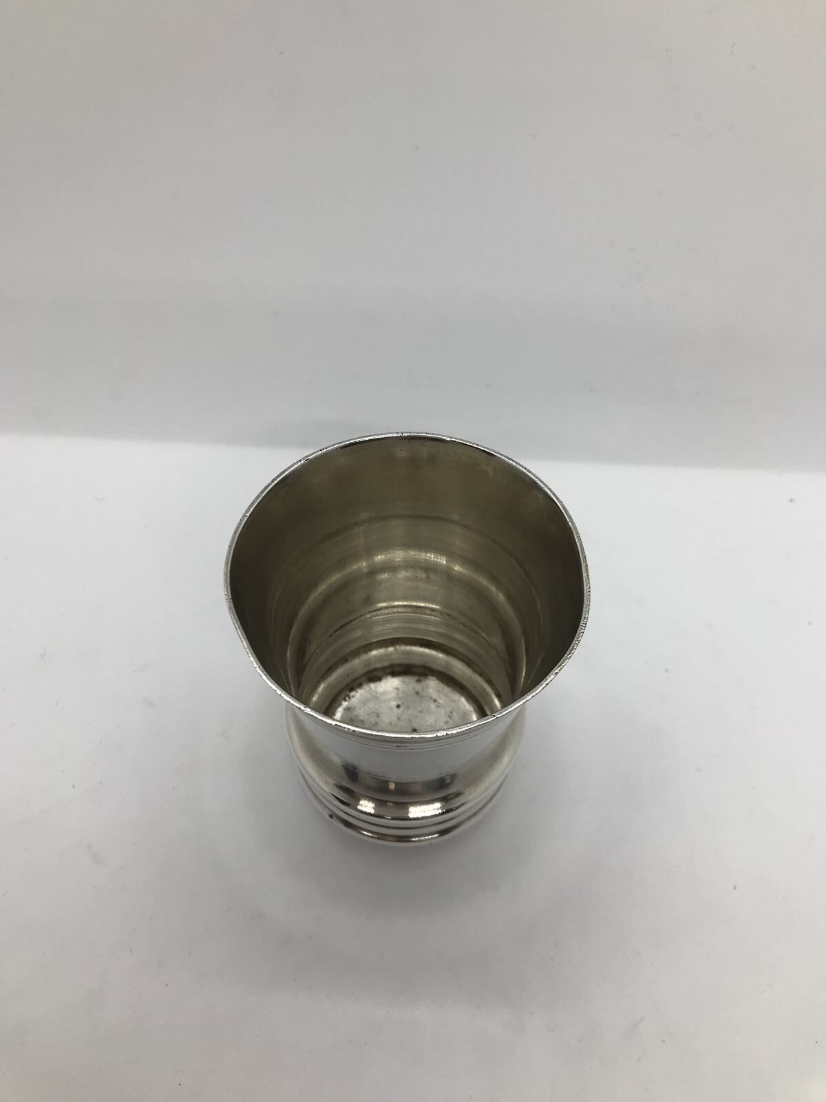 Silver metal cup