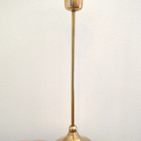 Trio of brass candlesticks