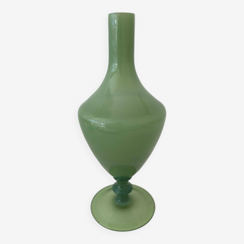 Vase vert vintage, années 1970, France