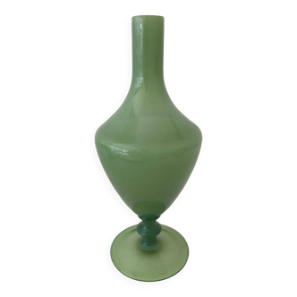 Vase vert vintage, années 1970, France