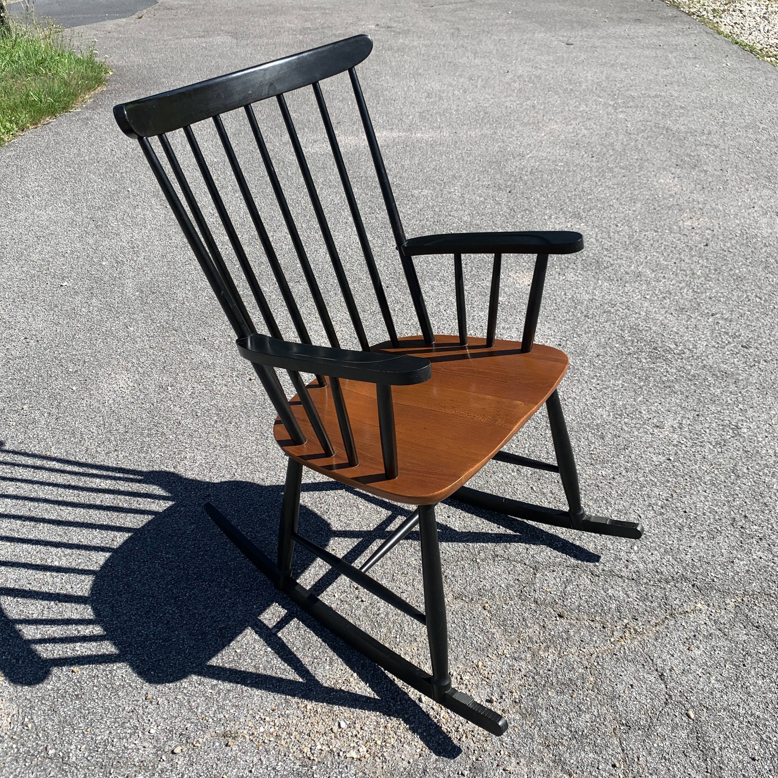 Fauteuil a bascule rocking chair scandinave