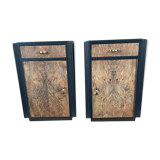 Paire de tables de chevet vintage