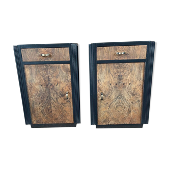 Paire de tables de chevet vintage