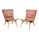 Pair of Miroslav Navrátil Shell Lounge Chairs, Czechoslovakia 1960s
