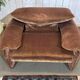 Maralunga armchair by Cassina, Gordon velvet in rust colour.