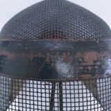 metal and leather fencing mask, early 20th century