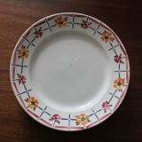 Set of 3 flat plates Céranord St Amand