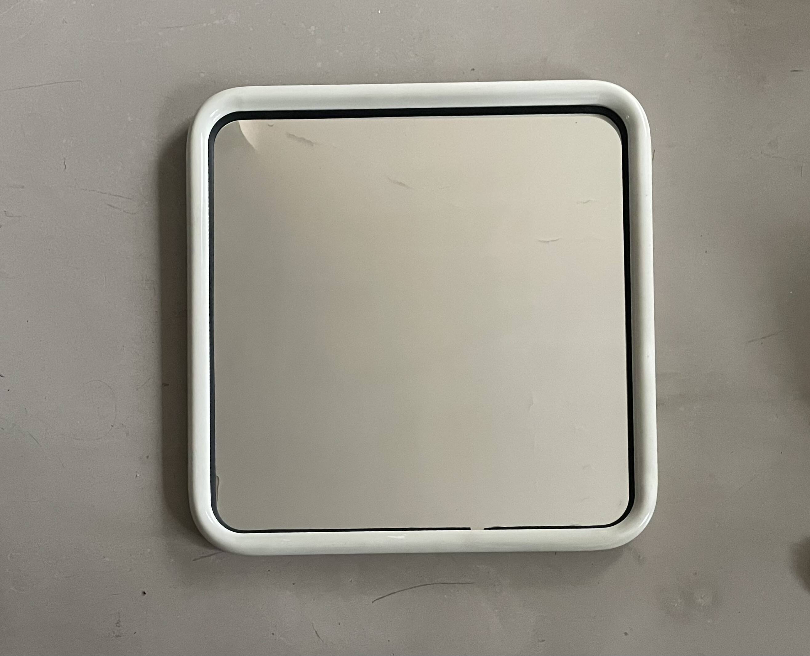 Vintage metal tube mirror 60x60cm