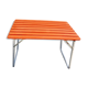 Table of camping vintage metal and wood folding indoor outdoor