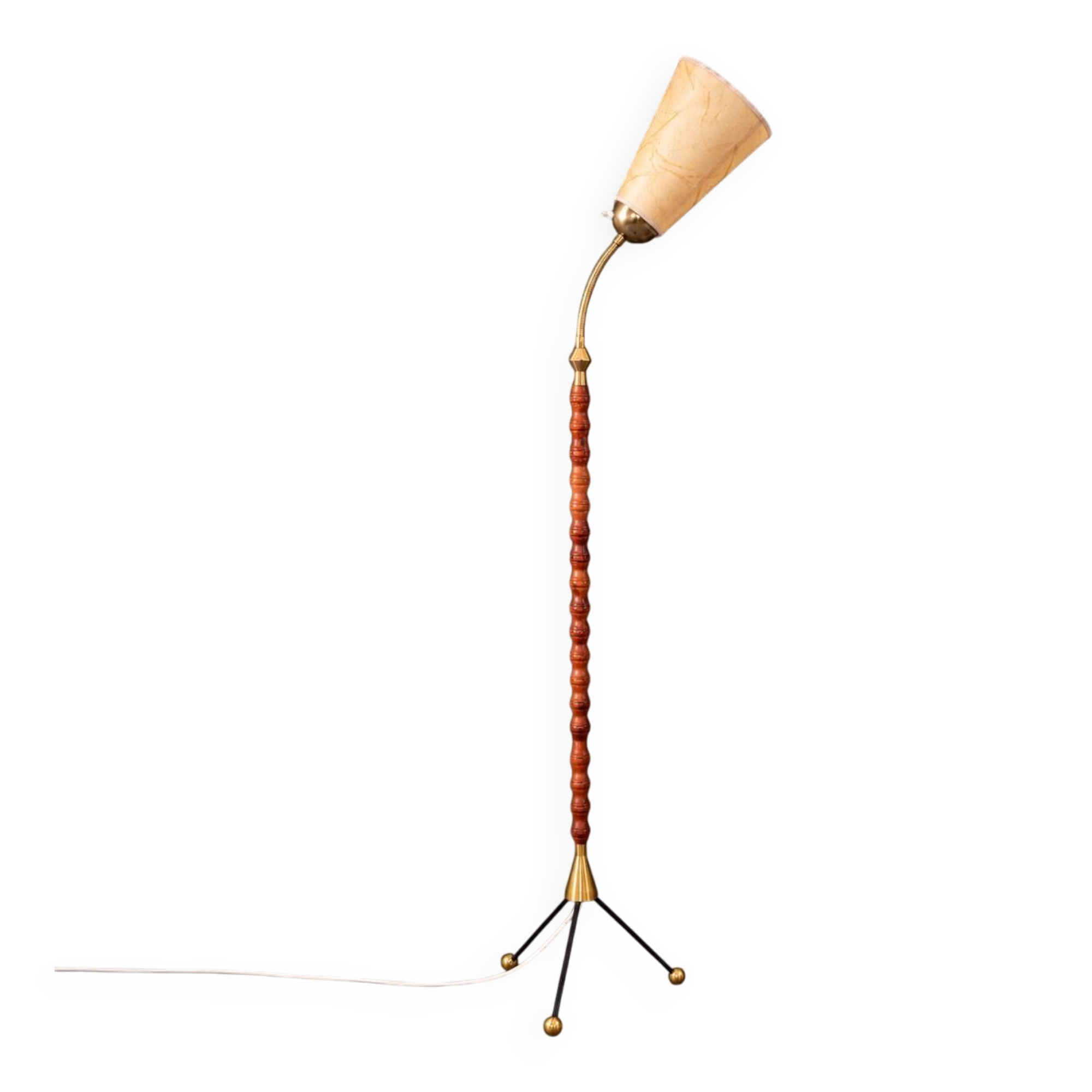 Adjustable Swedish floor lamp, circa 1950–60.
