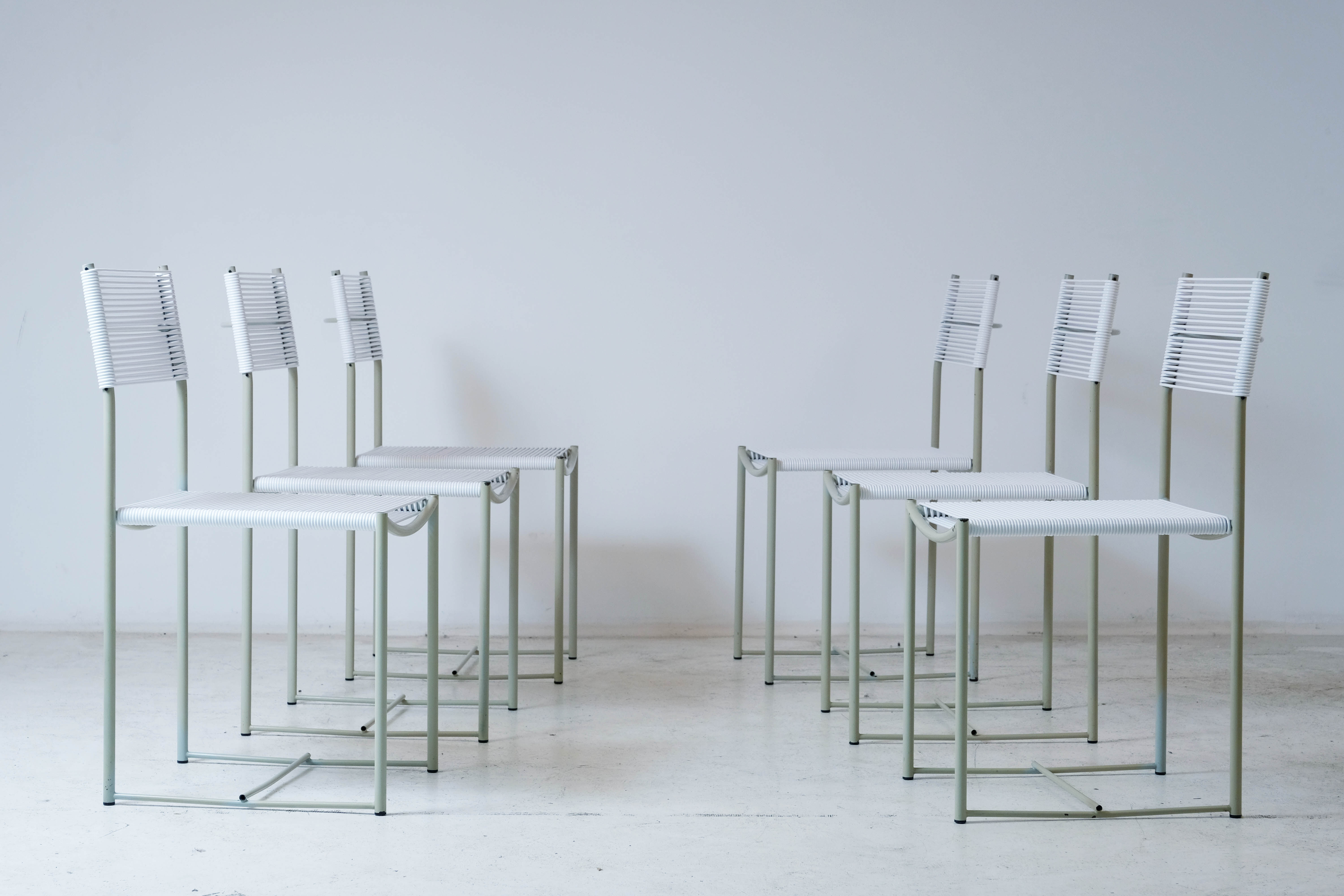 6 chairs "Spaghetti" by Giandomenico Belotti for Alias 1979