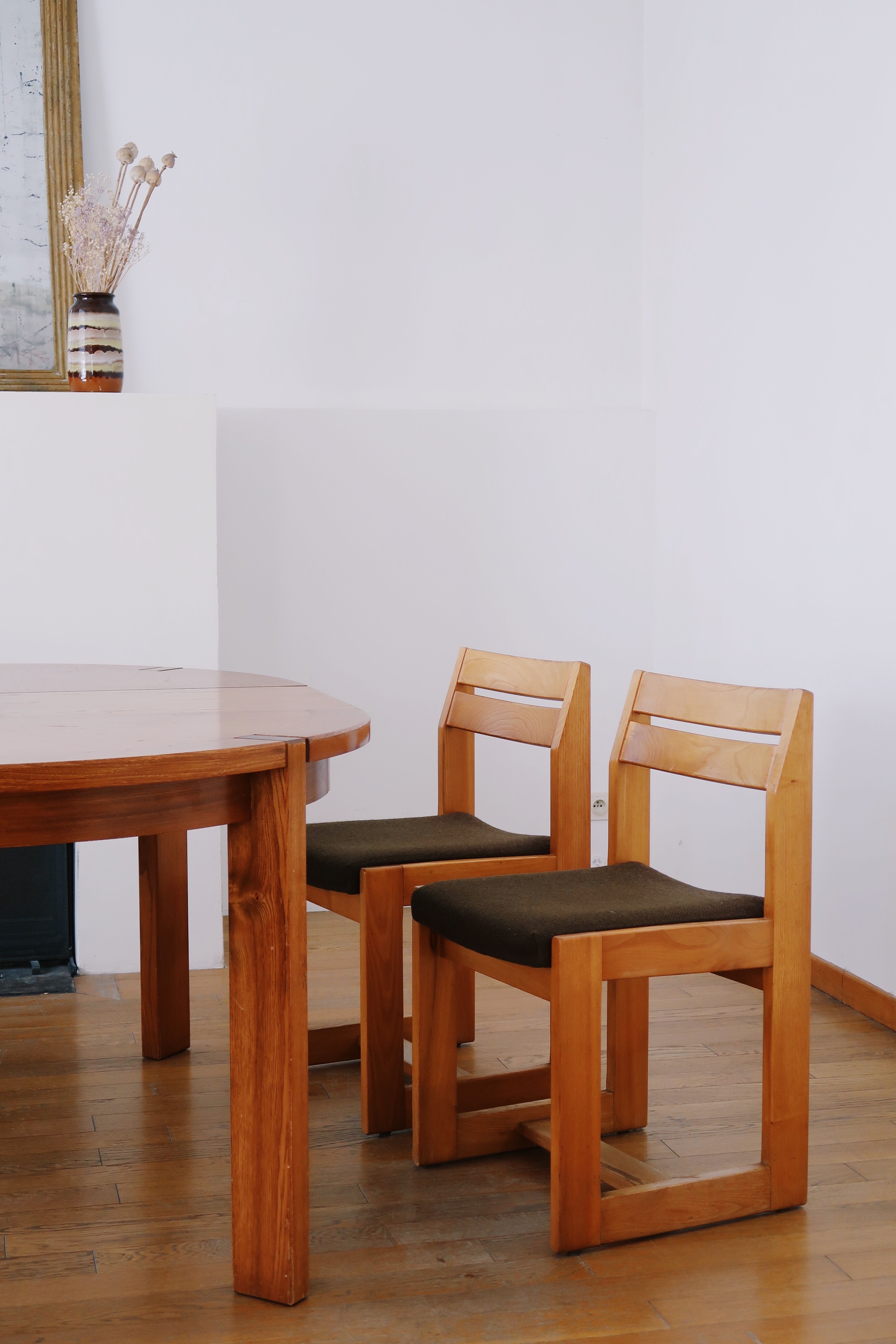 4 chairs sleigh Maison Regain