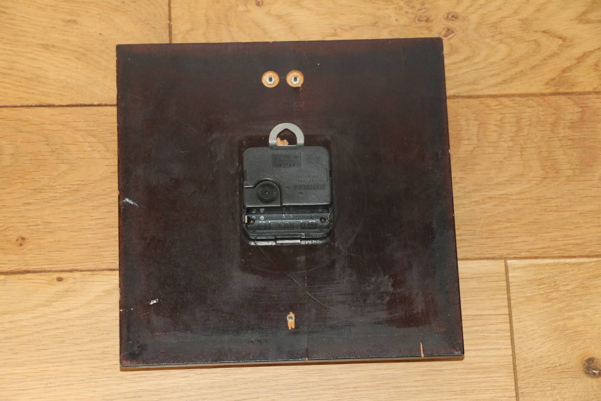 Flash brushed steel wall clock