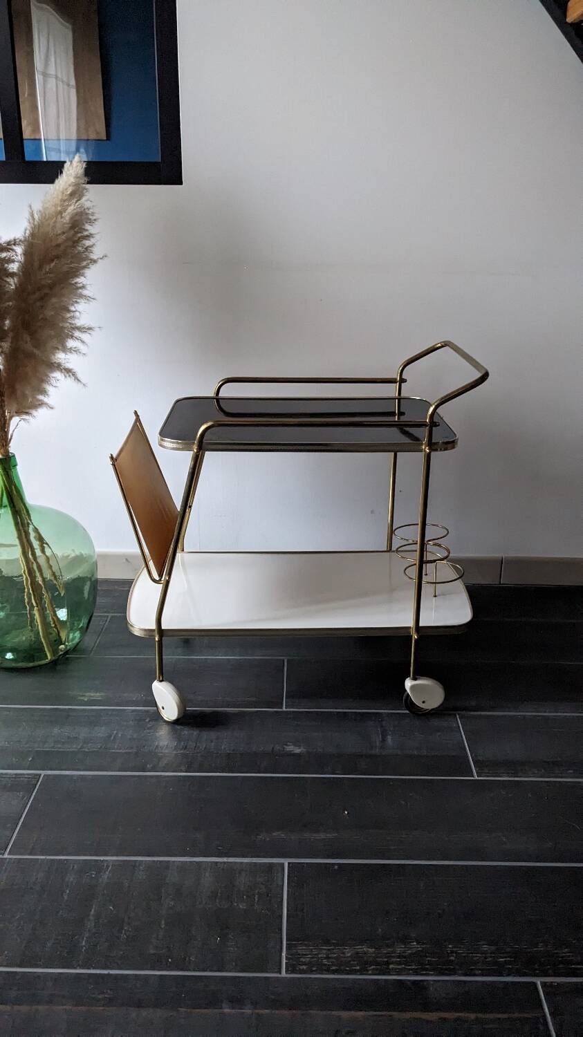 Vintage bar cart