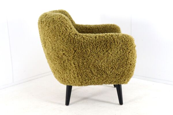 Fauteuil Fuzzy Doodle entièrement restauré - nouvelle tapisserie