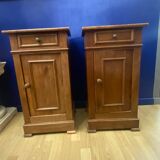 Pair bedside / louis Philippe nightstand