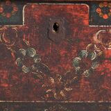 Antique storage chest in dark tones (c.1870) #41