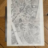 Map of Paris - Faubourg de Saint-Germain in 1652