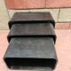 Table gigogne bois noir vintage