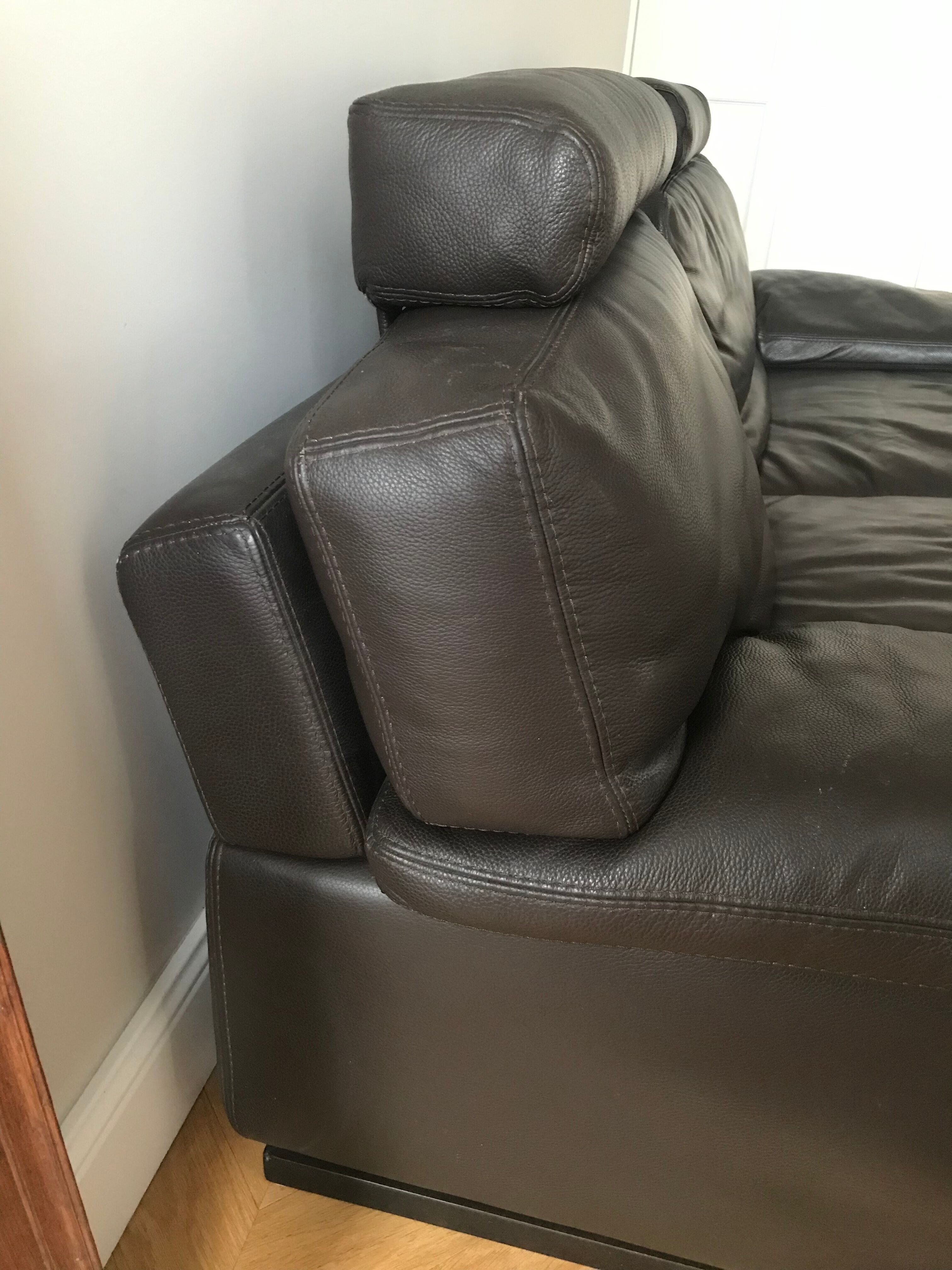 Roche Bobois leather sofa