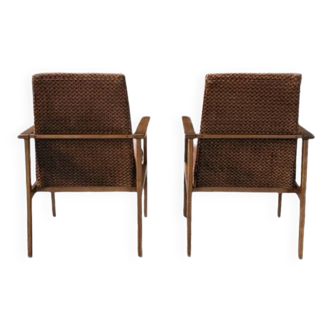 Ensemble de deux fauteuils vintage