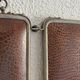 Vintage 1930s triptych barber mirror crocodile crystal - 30x69 cm