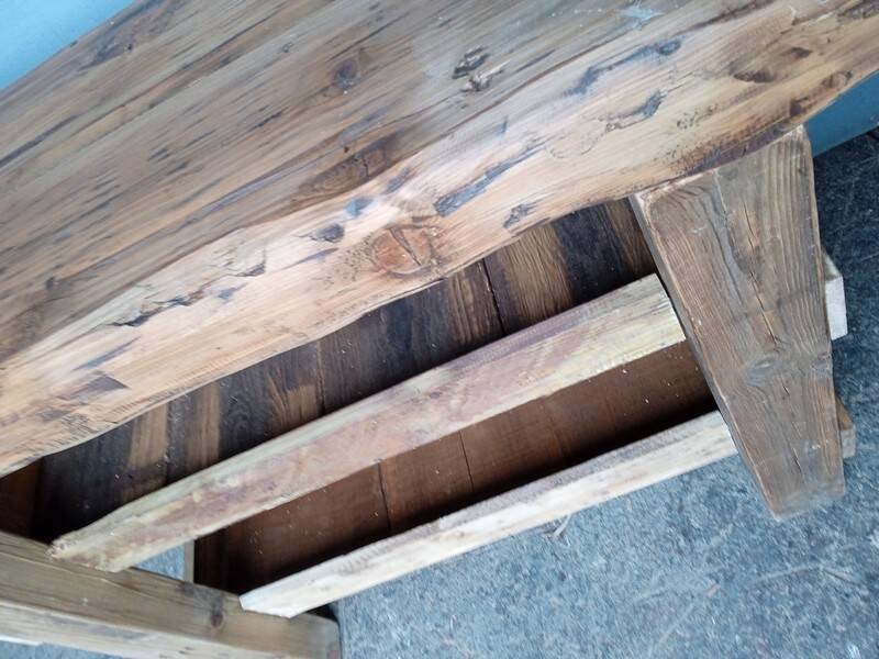 Professional furniture 120cm old solid wood workbench