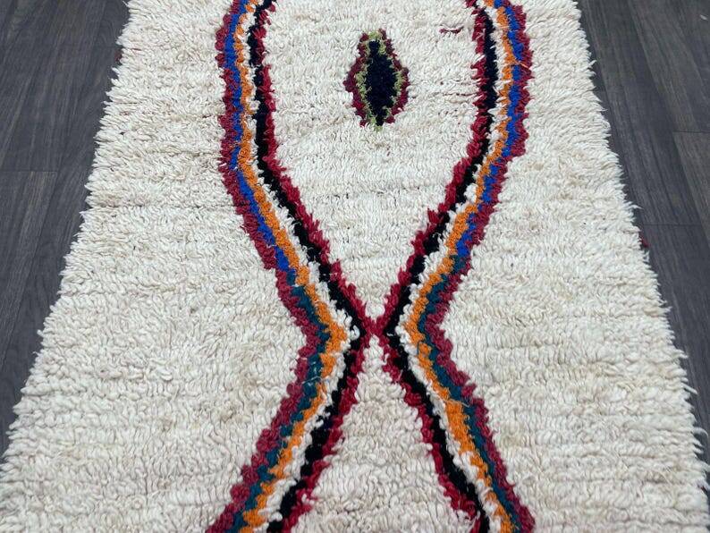 Traditional handmade Berber carpet 250cmx150cm