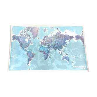 Planisphere Air France 158 by 96cm