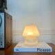 Blown glass mushroom lamp